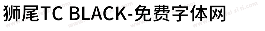 狮尾TC BLACK字体转换